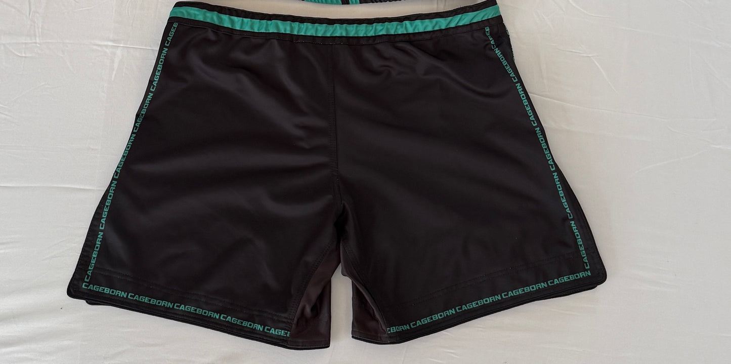 MMA shorts breen colourway