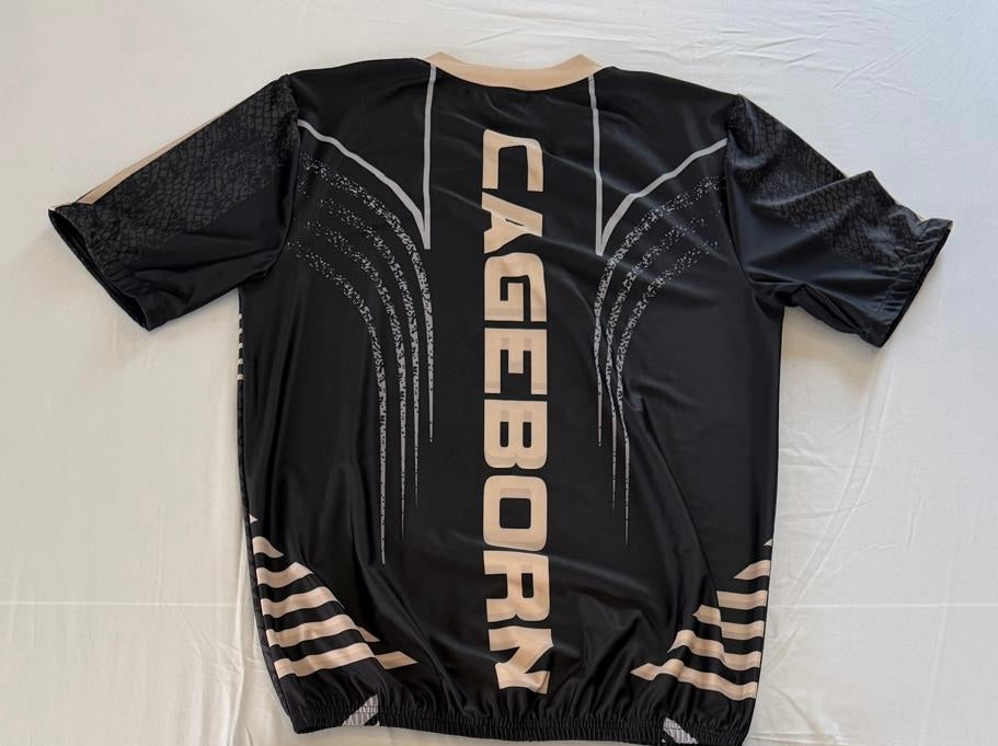 Short sleeve rashguard Blackout gold colourway