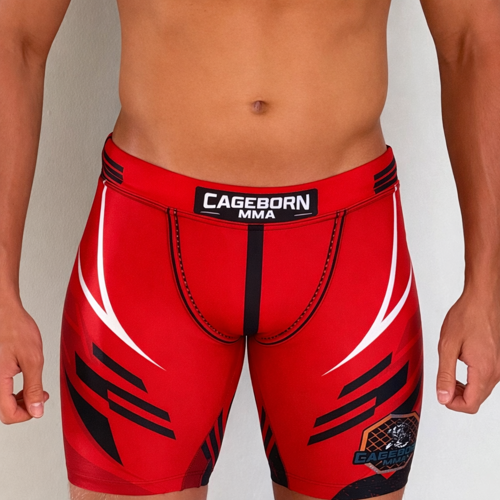 compression shorts Red colourway