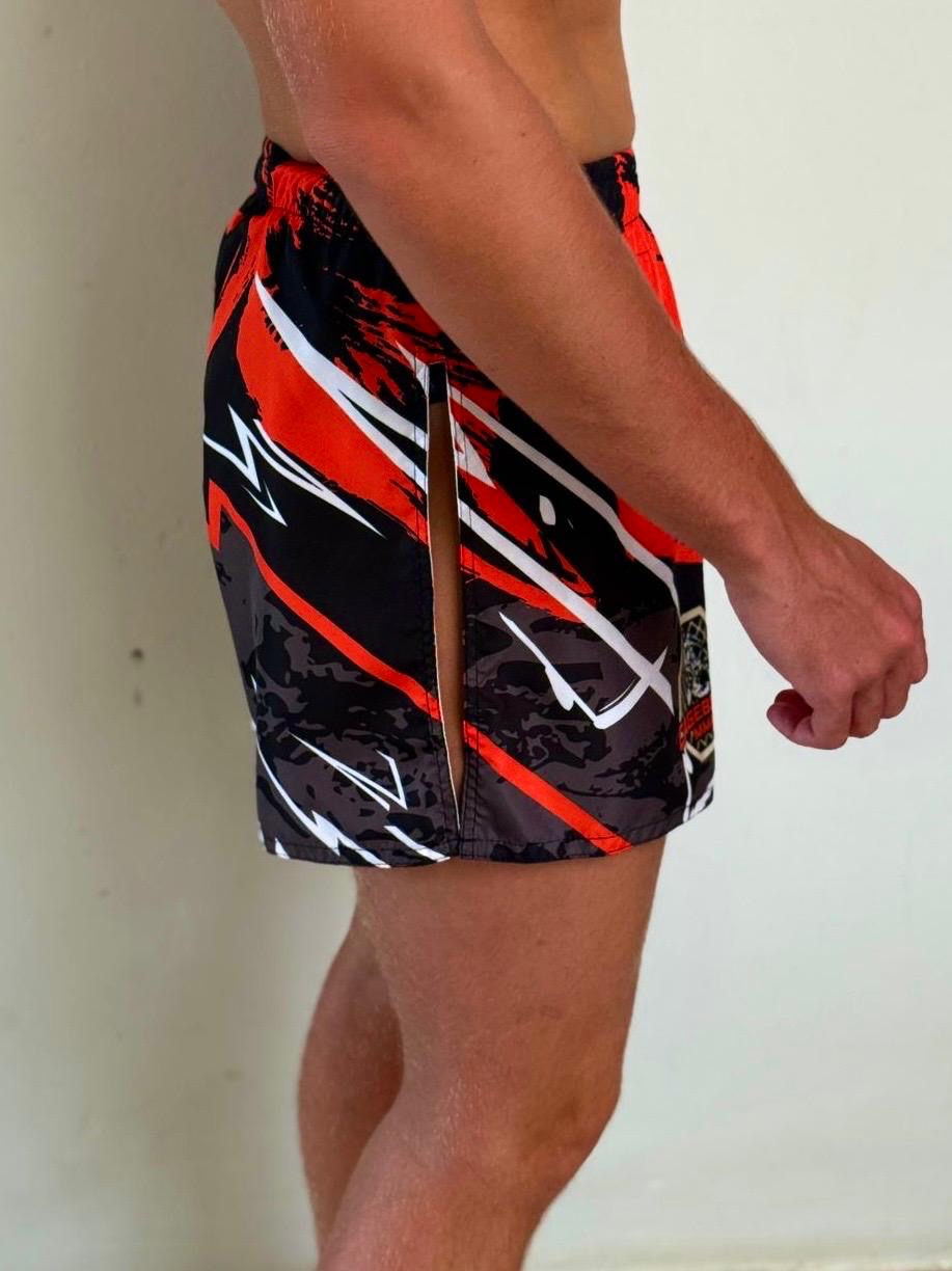 Flappy shorts red colourway