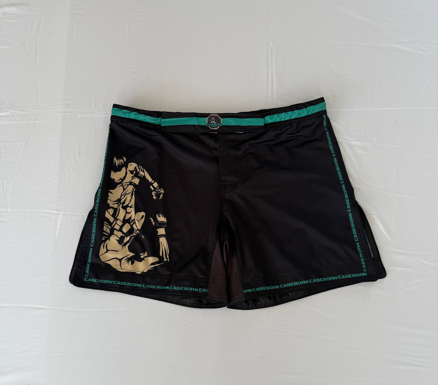 MMA shorts breen colourway